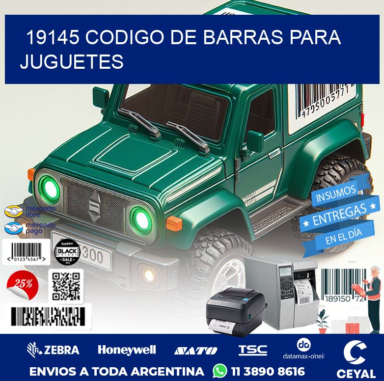 19145 CODIGO DE BARRAS PARA JUGUETES