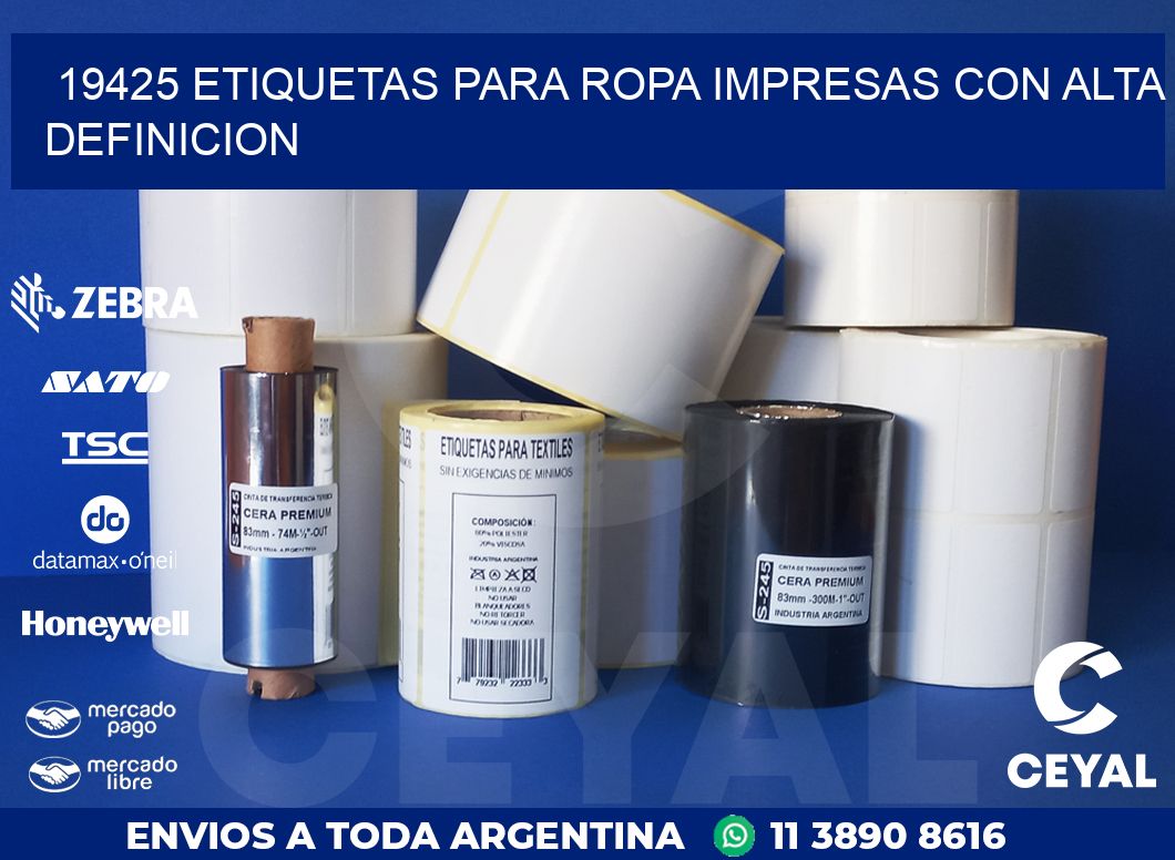 19425 ETIQUETAS PARA ROPA IMPRESAS CON ALTA DEFINICION