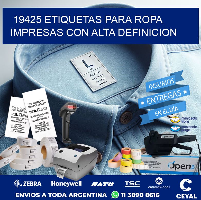 19425 ETIQUETAS PARA ROPA IMPRESAS CON ALTA DEFINICION