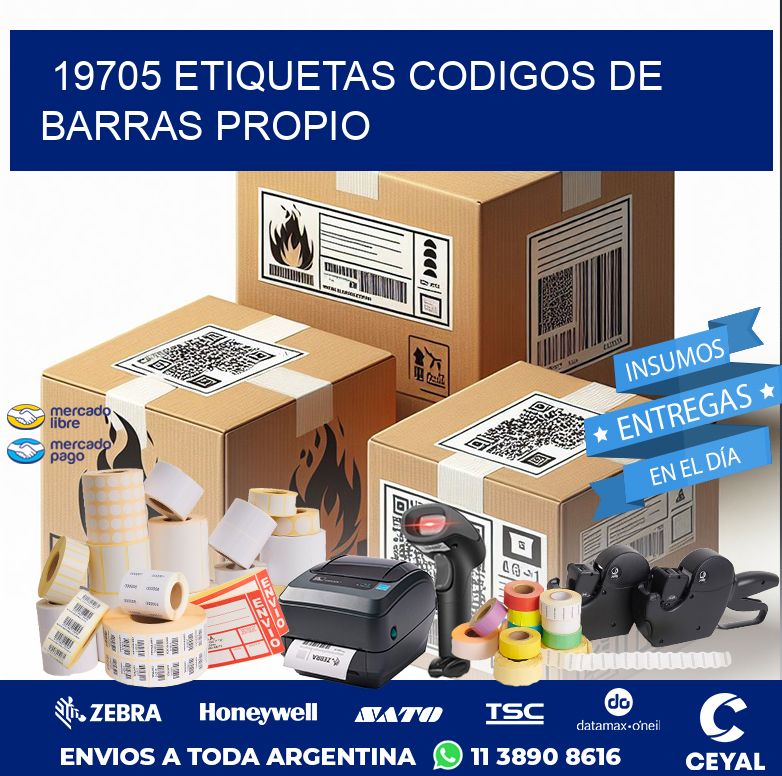 19705 ETIQUETAS CODIGOS DE BARRAS PROPIO