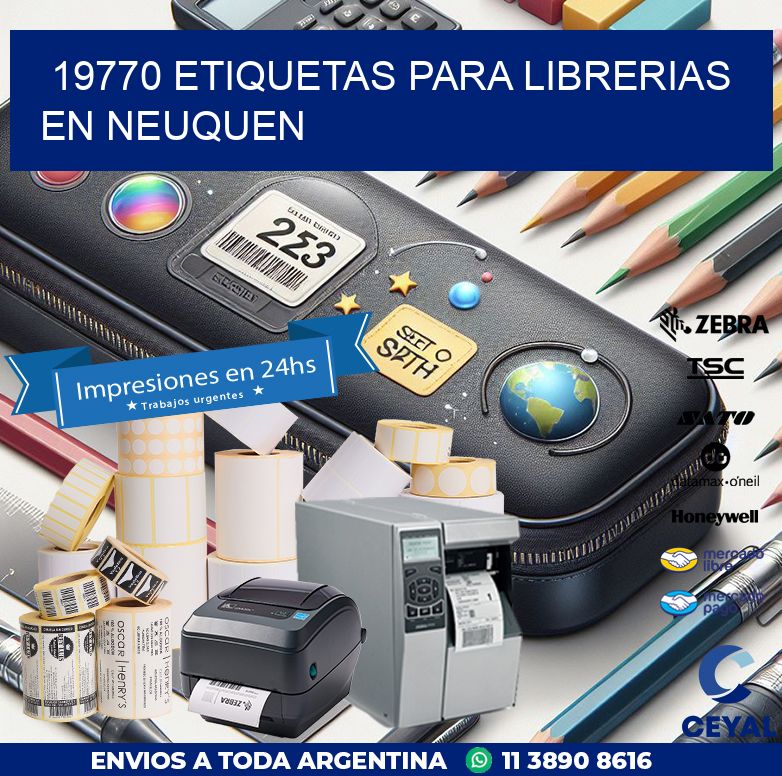 19770 ETIQUETAS PARA LIBRERIAS EN NEUQUEN