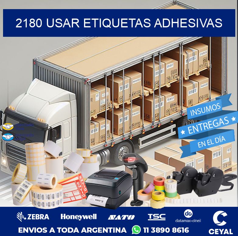 2180 USAR ETIQUETAS ADHESIVAS