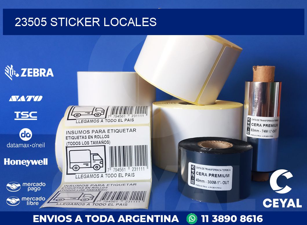 23505 STICKER LOCALES