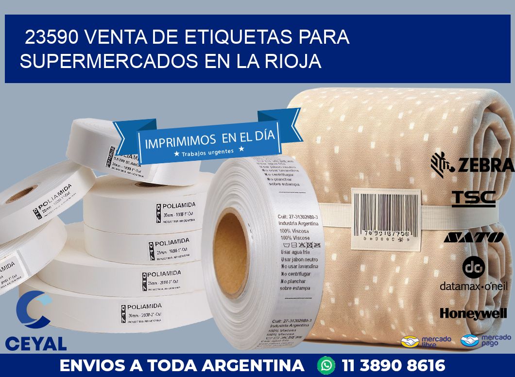 23590 VENTA DE ETIQUETAS PARA SUPERMERCADOS EN LA RIOJA
