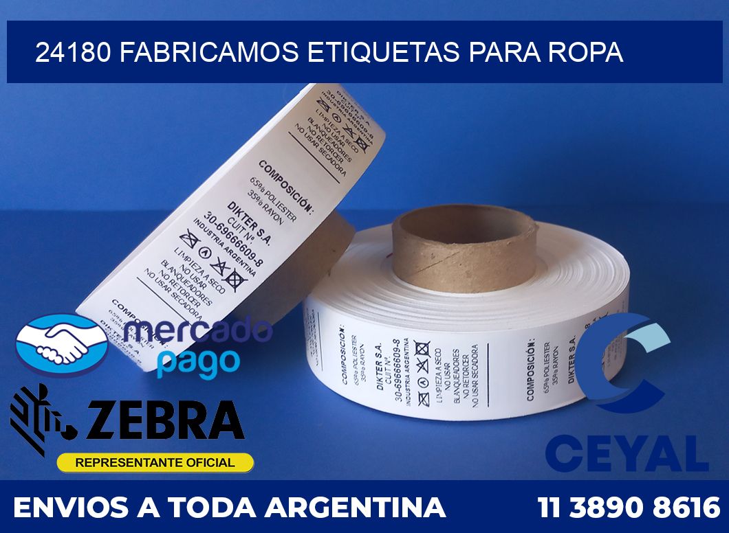 24180 FABRICAMOS ETIQUETAS PARA ROPA
