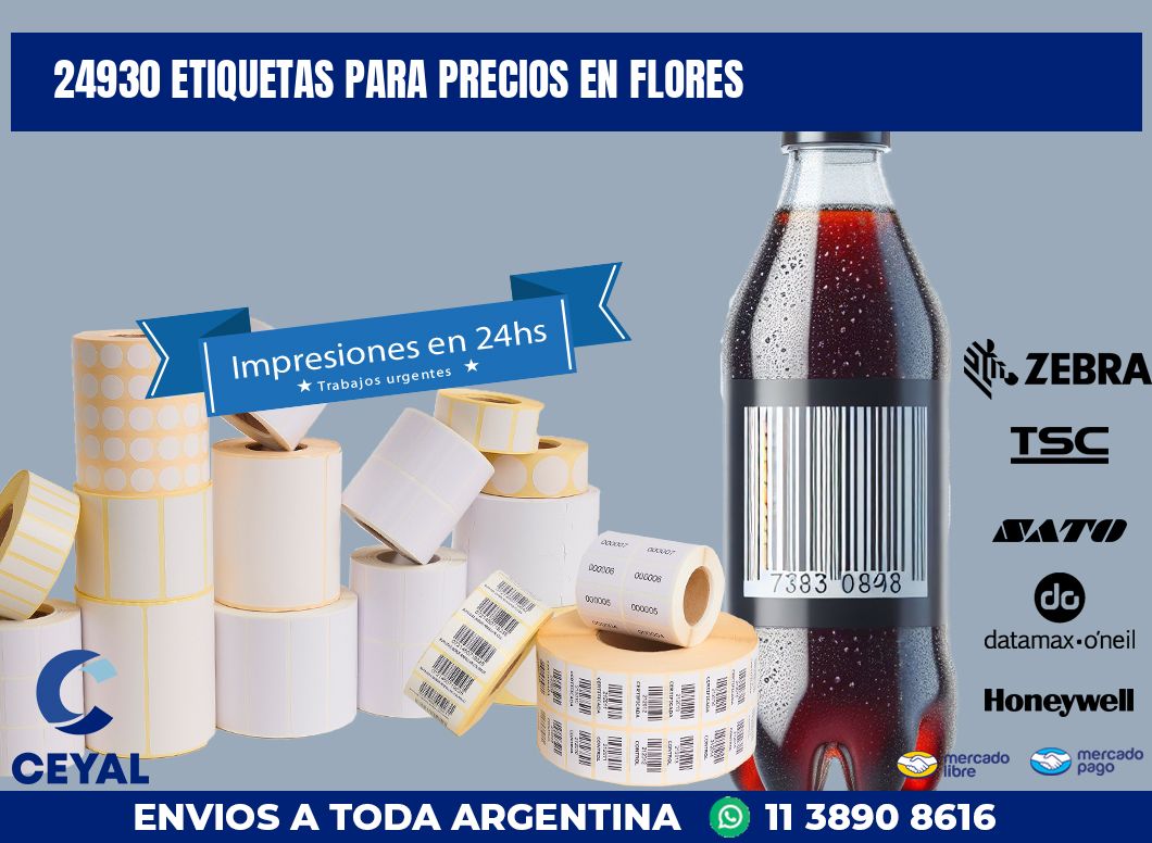 24930 ETIQUETAS PARA PRECIOS EN FLORES