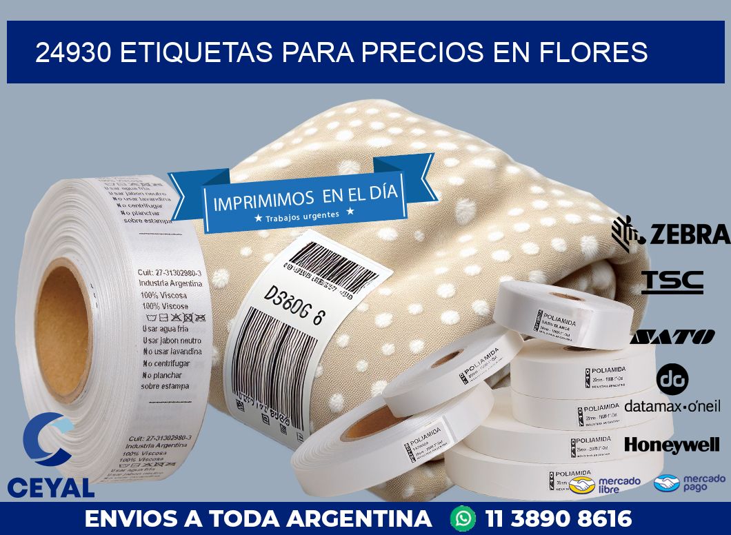 24930 ETIQUETAS PARA PRECIOS EN FLORES