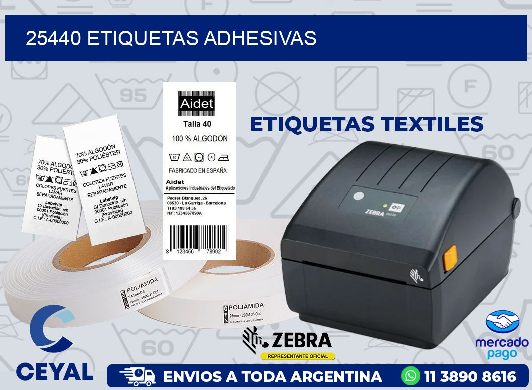 25440 ETIQUETAS ADHESIVAS