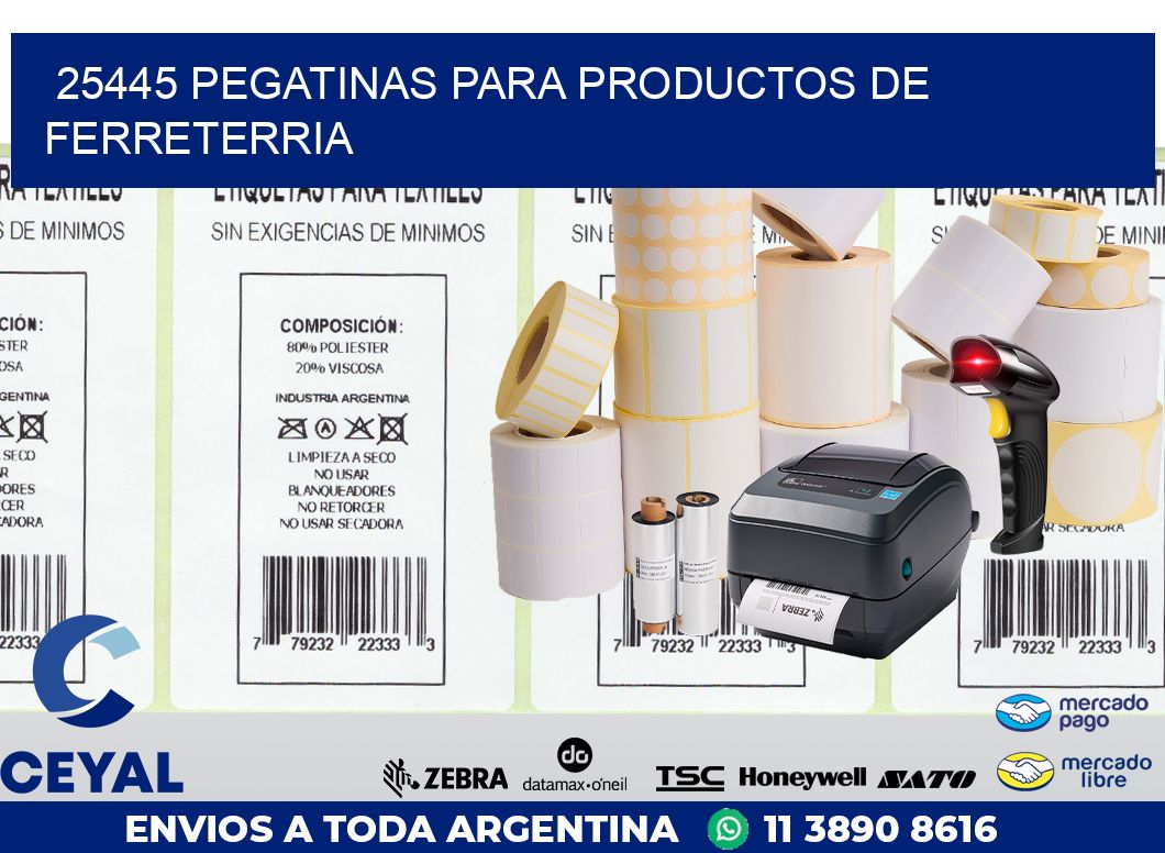 25445 PEGATINAS PARA PRODUCTOS DE FERRETERRIA