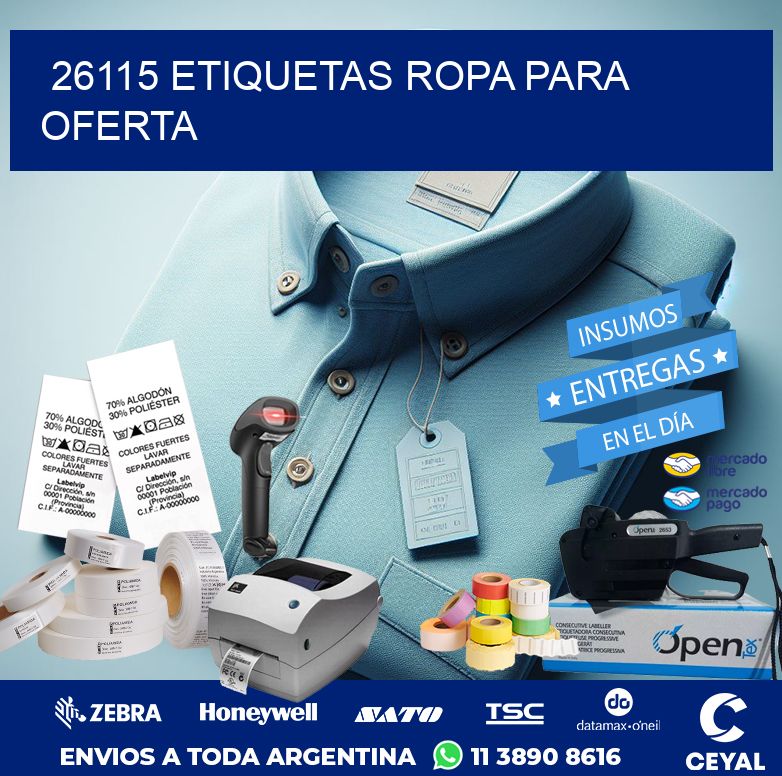 26115 ETIQUETAS ROPA PARA OFERTA