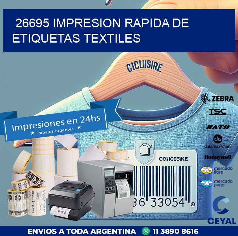 26695 IMPRESION RAPIDA DE ETIQUETAS TEXTILES