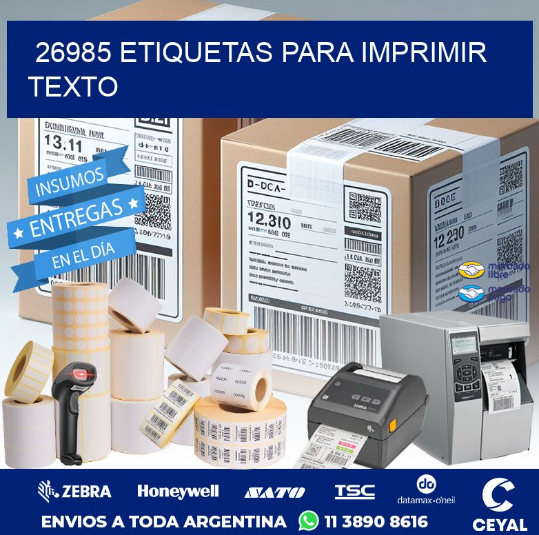 26985 ETIQUETAS PARA IMPRIMIR TEXTO