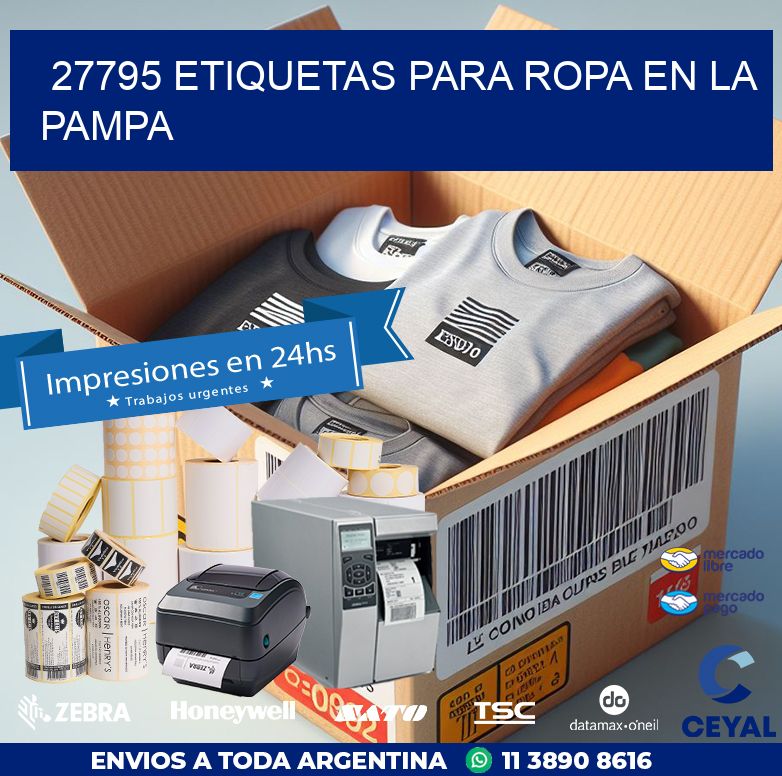 27795 ETIQUETAS PARA ROPA EN LA PAMPA