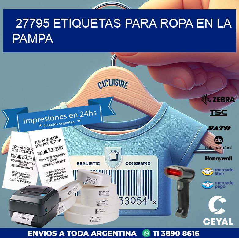 27795 ETIQUETAS PARA ROPA EN LA PAMPA