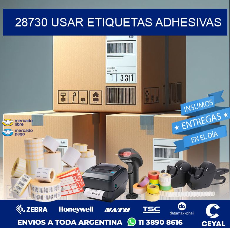 28730 USAR ETIQUETAS ADHESIVAS