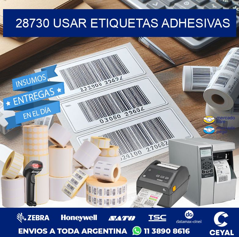 28730 USAR ETIQUETAS ADHESIVAS