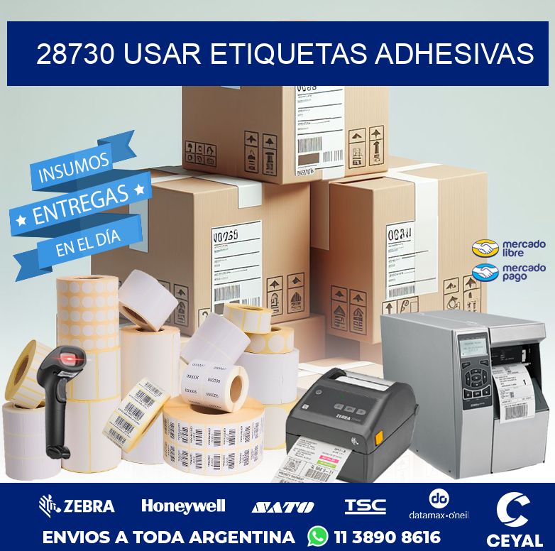 28730 USAR ETIQUETAS ADHESIVAS