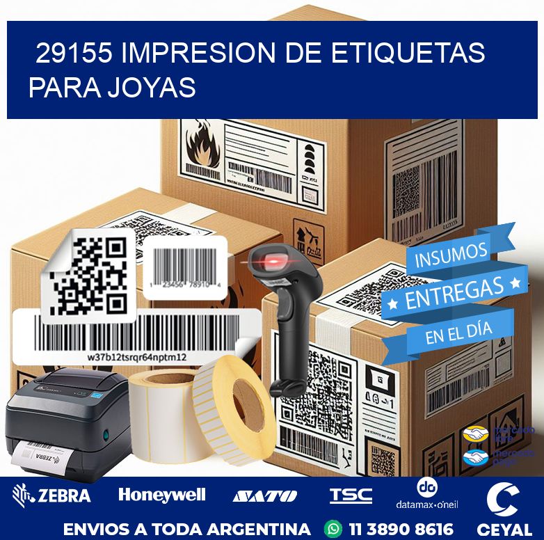 29155 IMPRESION DE ETIQUETAS PARA JOYAS