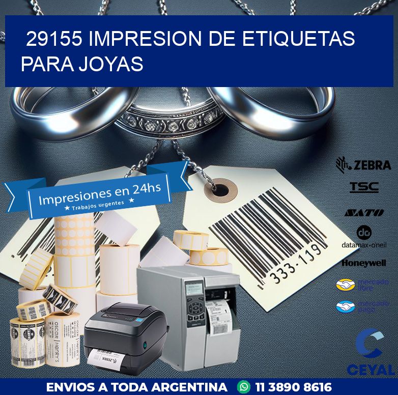 29155 IMPRESION DE ETIQUETAS PARA JOYAS