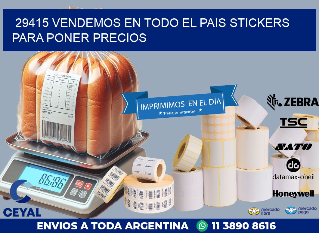 29415 VENDEMOS EN TODO EL PAIS STICKERS PARA PONER PRECIOS