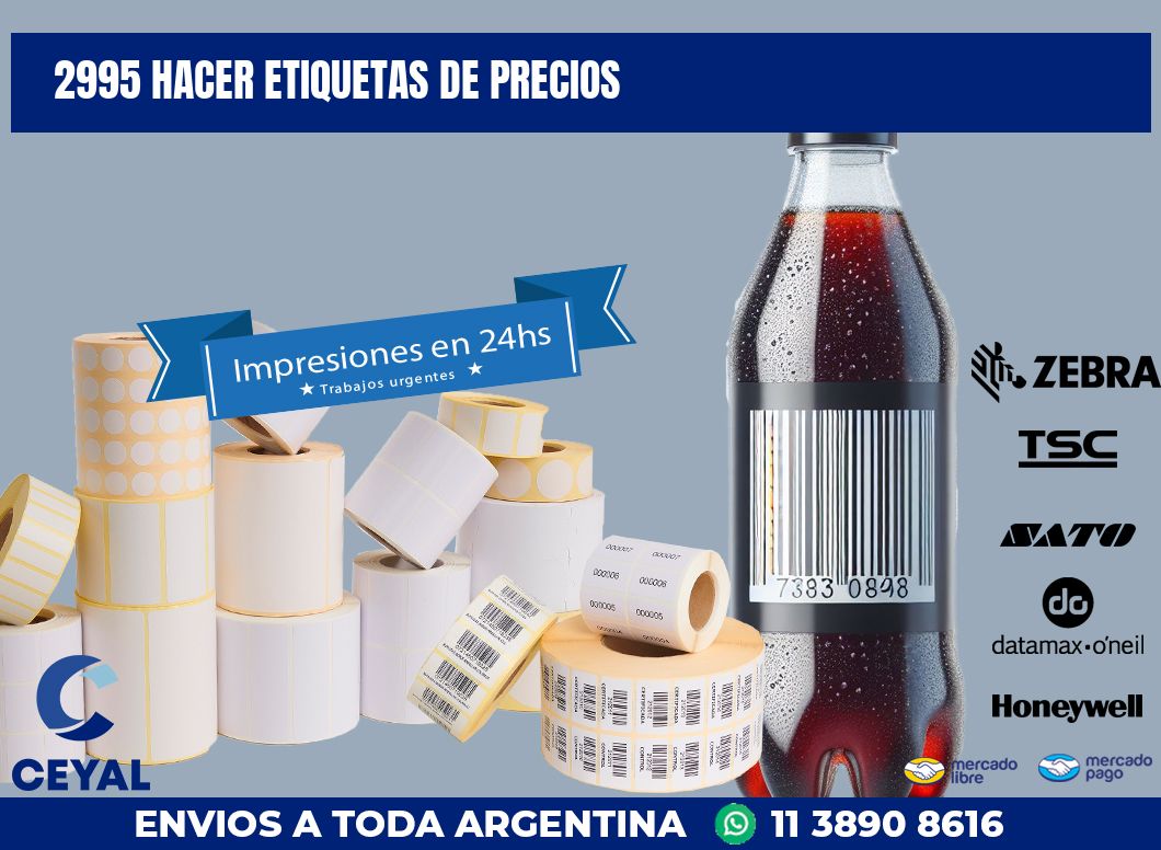 2995 HACER ETIQUETAS DE PRECIOS