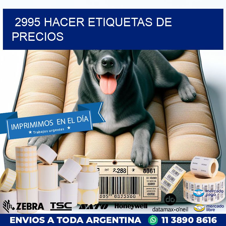 2995 HACER ETIQUETAS DE PRECIOS