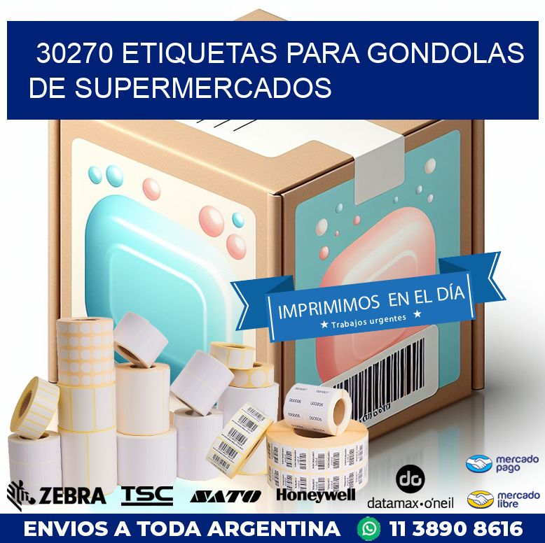 30270 ETIQUETAS PARA GONDOLAS DE SUPERMERCADOS