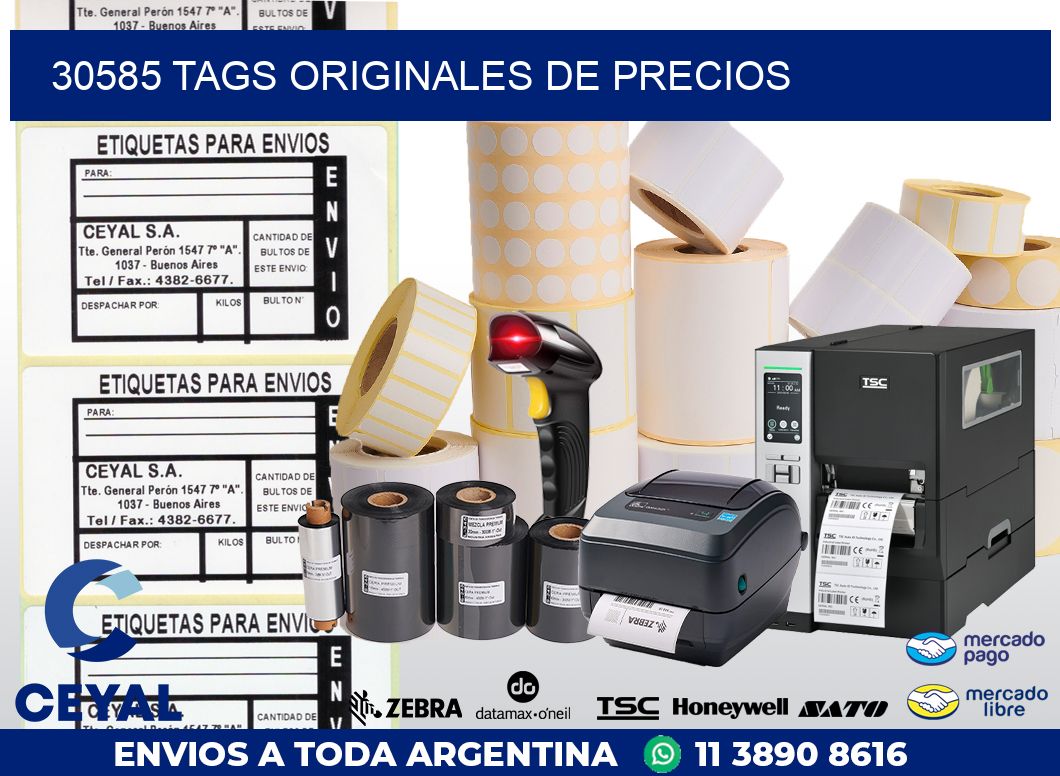 30585 TAGS ORIGINALES DE PRECIOS