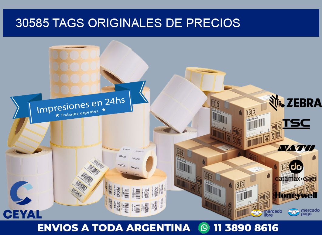 30585 TAGS ORIGINALES DE PRECIOS
