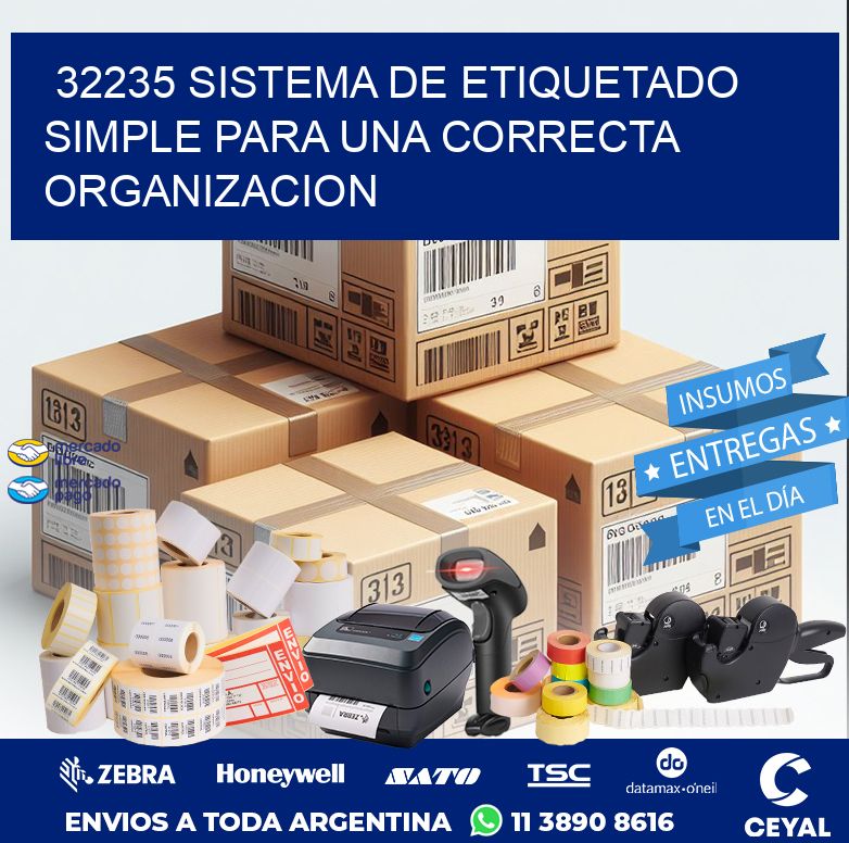 32235 SISTEMA DE ETIQUETADO SIMPLE PARA UNA CORRECTA ORGANIZACION