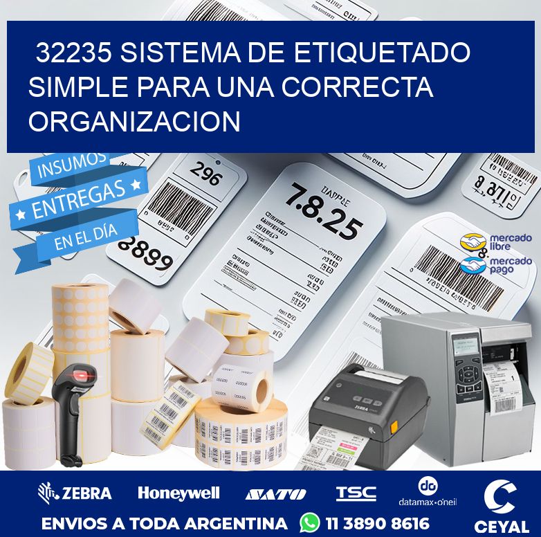 32235 SISTEMA DE ETIQUETADO SIMPLE PARA UNA CORRECTA ORGANIZACION
