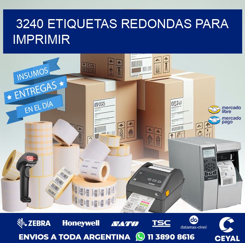 3240 ETIQUETAS REDONDAS PARA IMPRIMIR