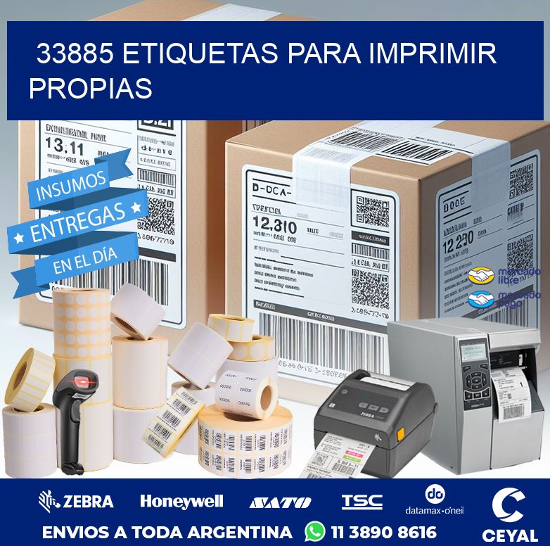 33885 ETIQUETAS PARA IMPRIMIR PROPIAS