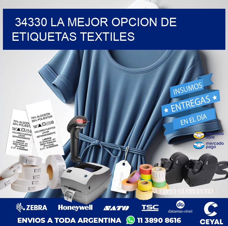 34330 LA MEJOR OPCION DE ETIQUETAS TEXTILES
