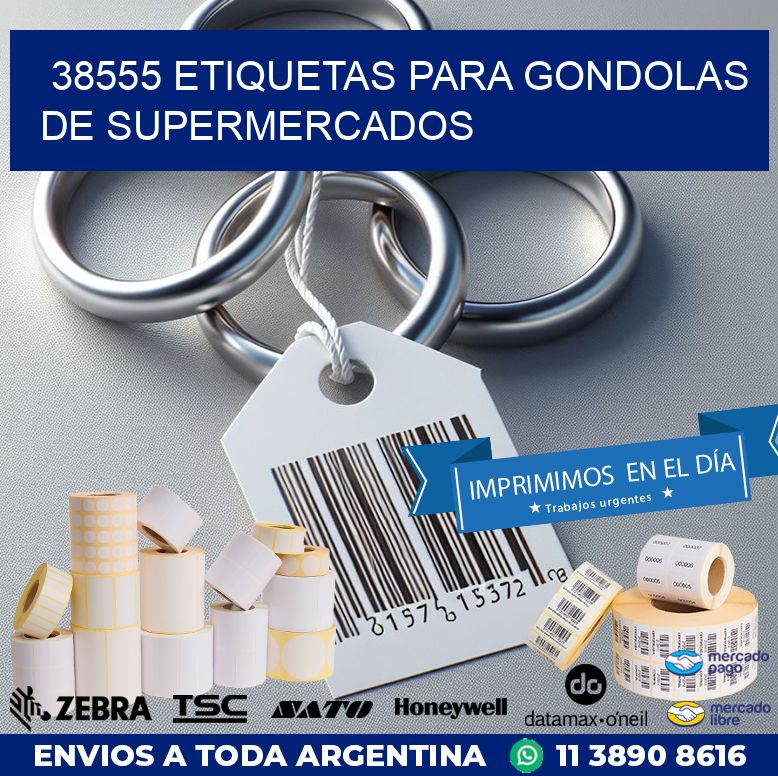 38555 ETIQUETAS PARA GONDOLAS DE SUPERMERCADOS