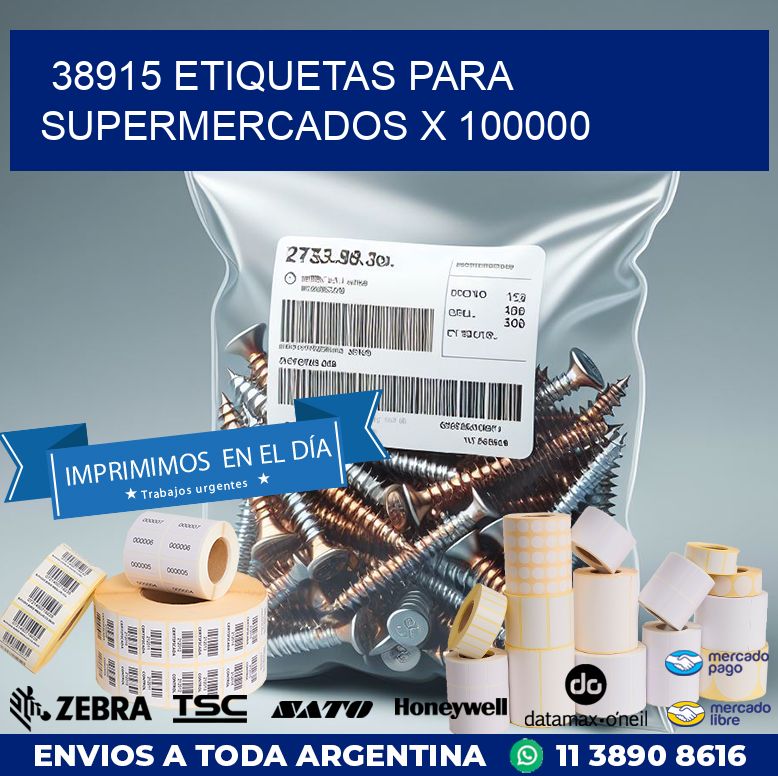 38915 ETIQUETAS PARA SUPERMERCADOS X 100000