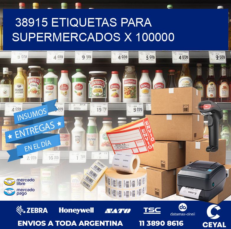 38915 ETIQUETAS PARA SUPERMERCADOS X 100000