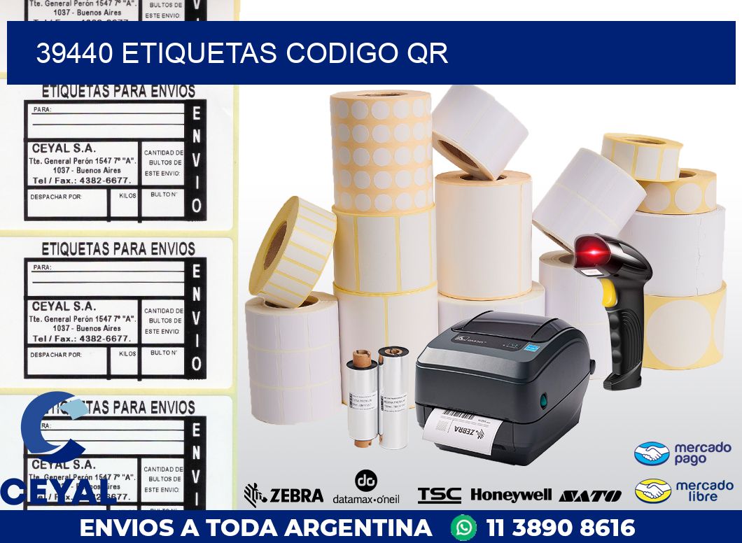 39440 ETIQUETAS CODIGO QR