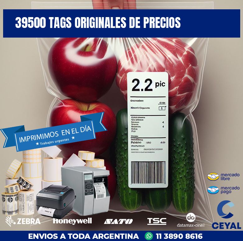 39500 TAGS ORIGINALES DE PRECIOS