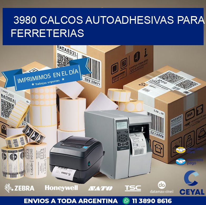 3980 CALCOS AUTOADHESIVAS PARA FERRETERIAS
