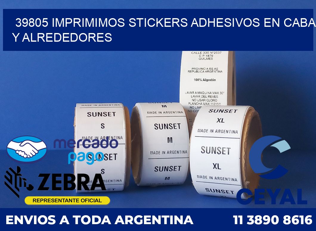39805 IMPRIMIMOS STICKERS ADHESIVOS EN CABA Y ALREDEDORES