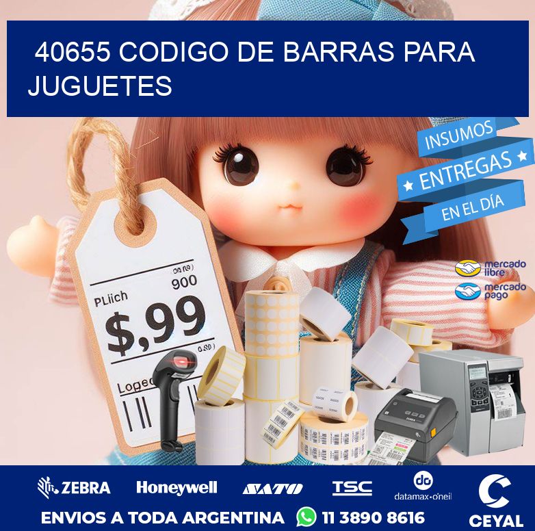40655 CODIGO DE BARRAS PARA JUGUETES