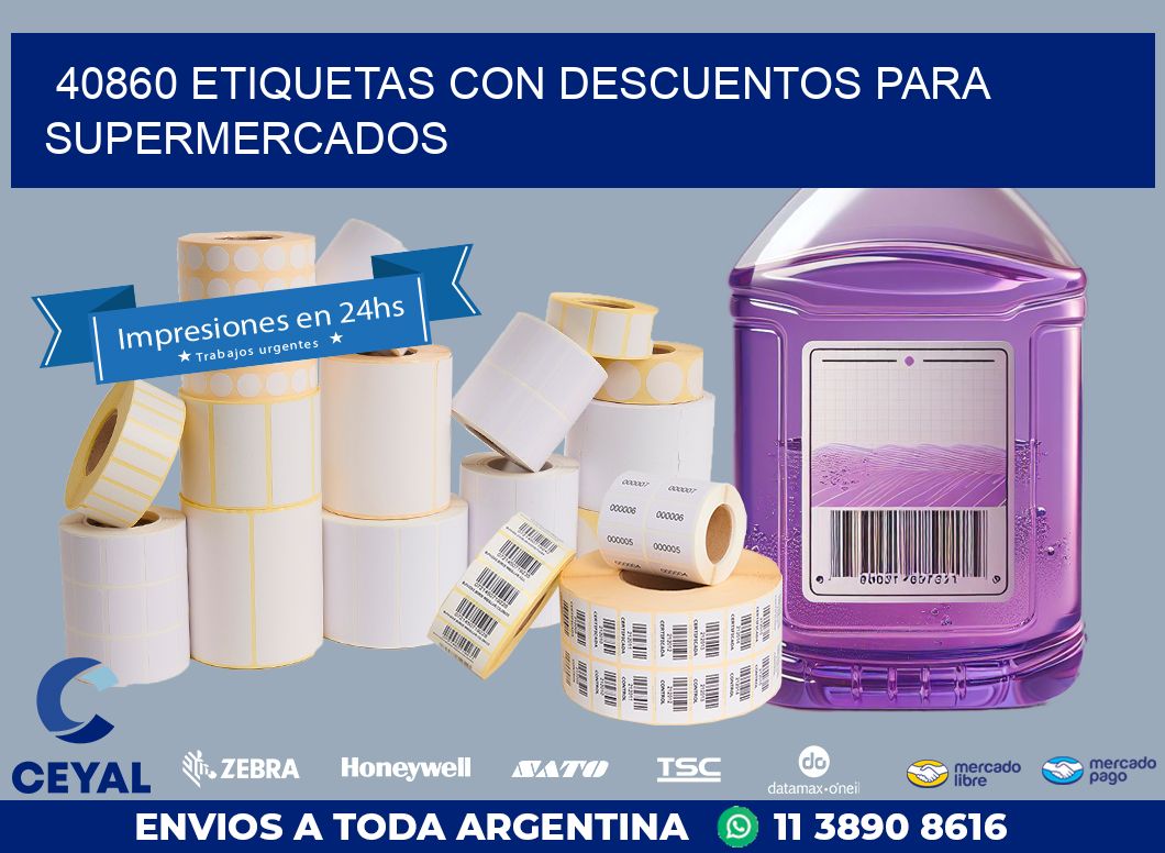 40860 ETIQUETAS CON DESCUENTOS PARA SUPERMERCADOS