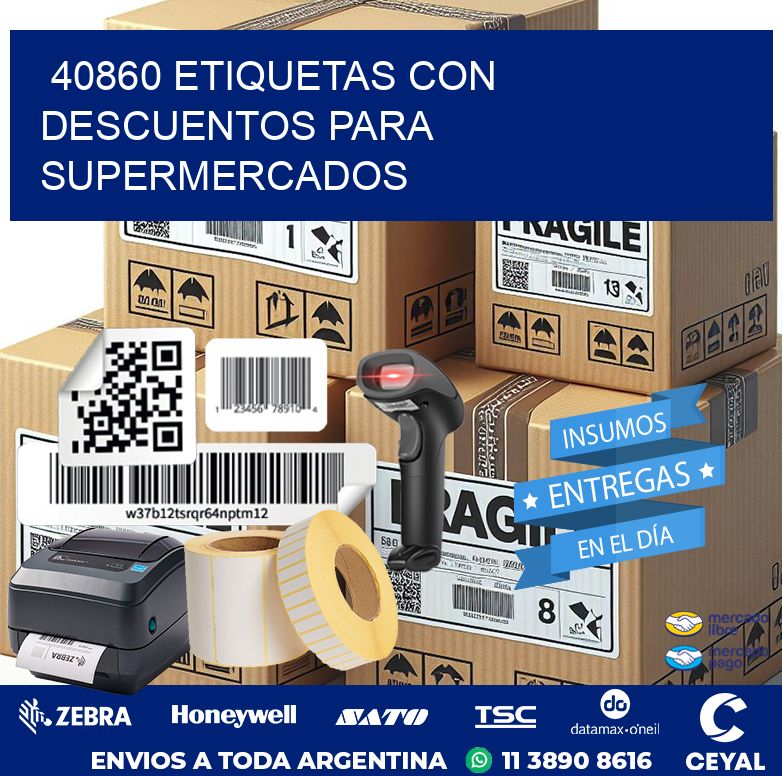 40860 ETIQUETAS CON DESCUENTOS PARA SUPERMERCADOS