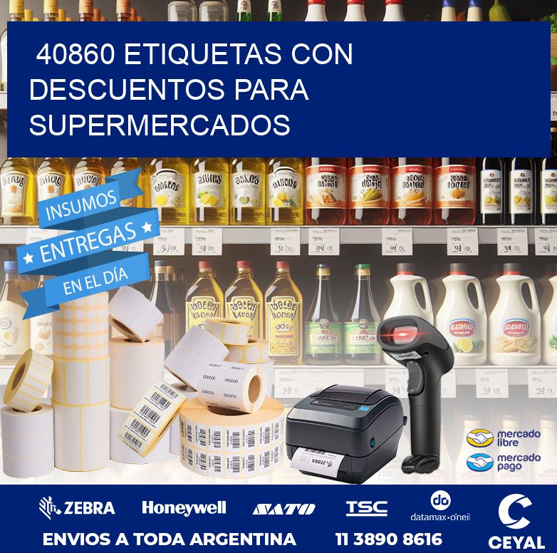 40860 ETIQUETAS CON DESCUENTOS PARA SUPERMERCADOS