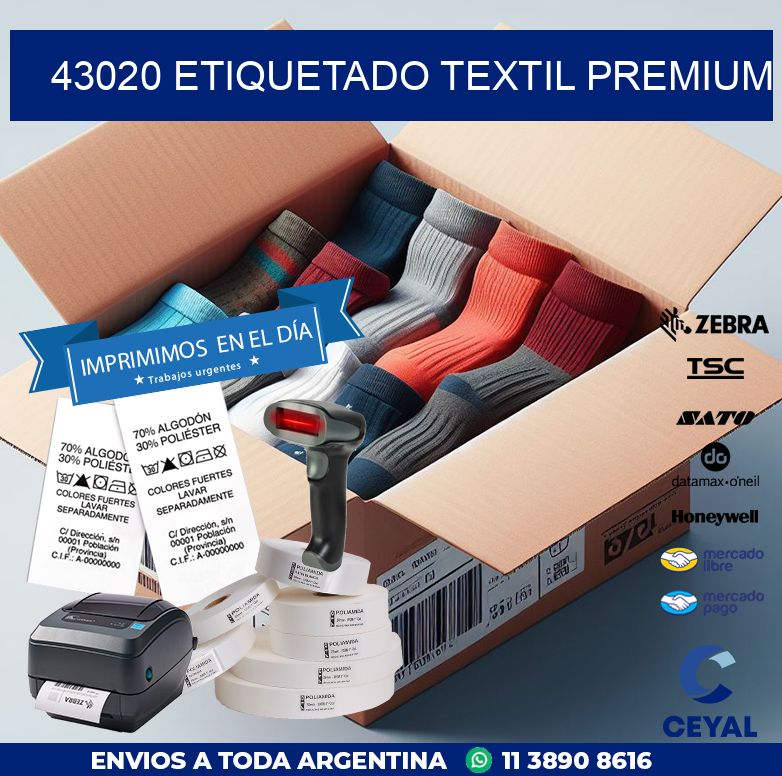 43020 ETIQUETADO TEXTIL PREMIUM