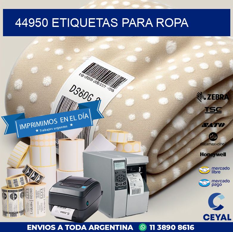 44950 ETIQUETAS PARA ROPA