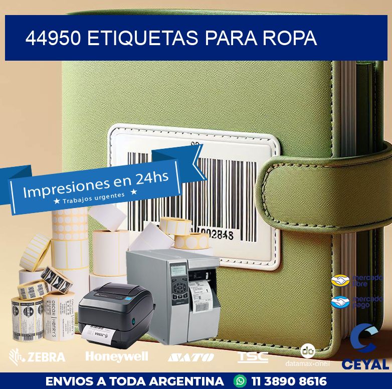 44950 ETIQUETAS PARA ROPA