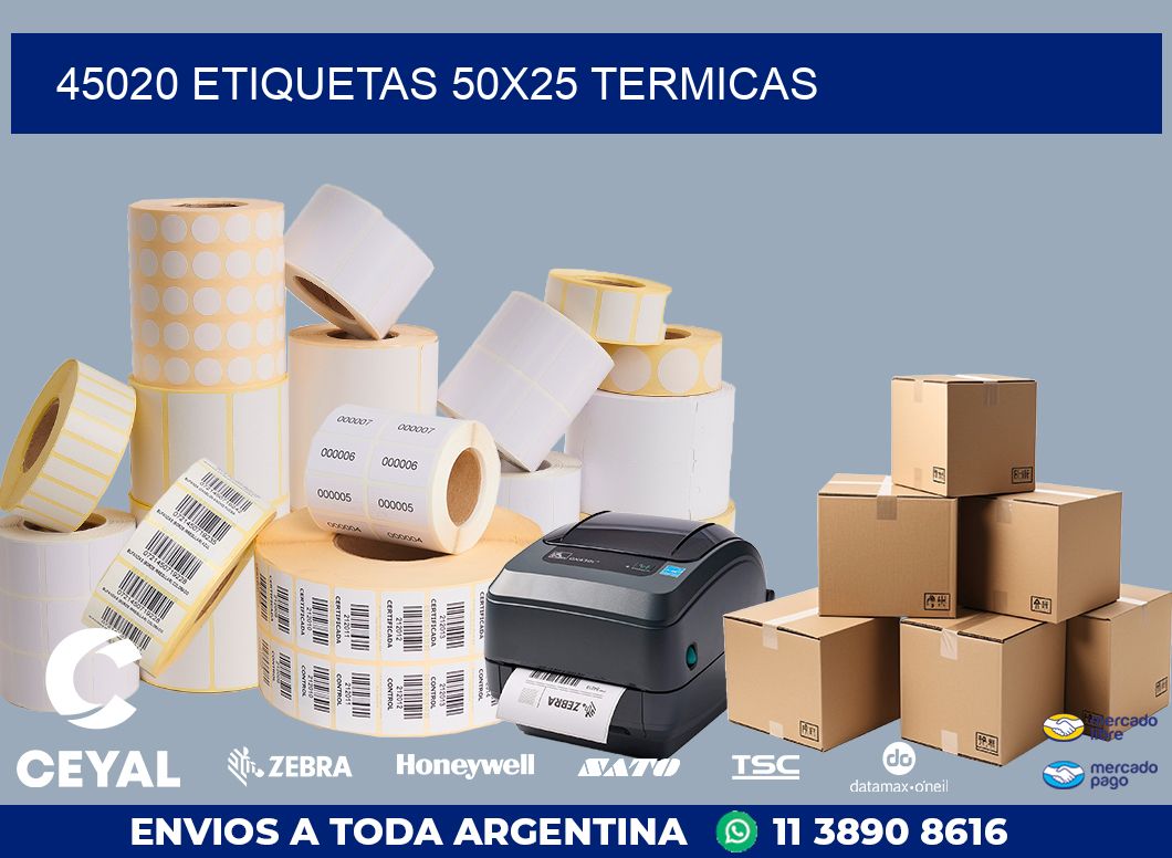 45020 ETIQUETAS 50X25 TERMICAS