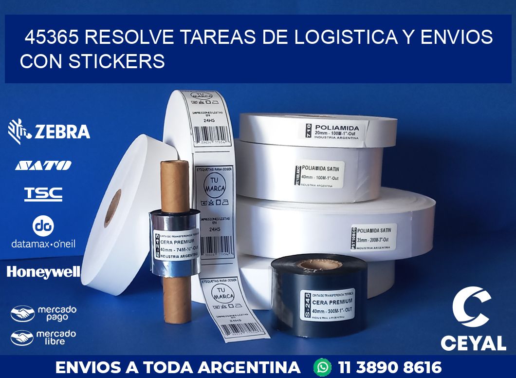 45365 RESOLVE TAREAS DE LOGISTICA Y ENVIOS CON STICKERS